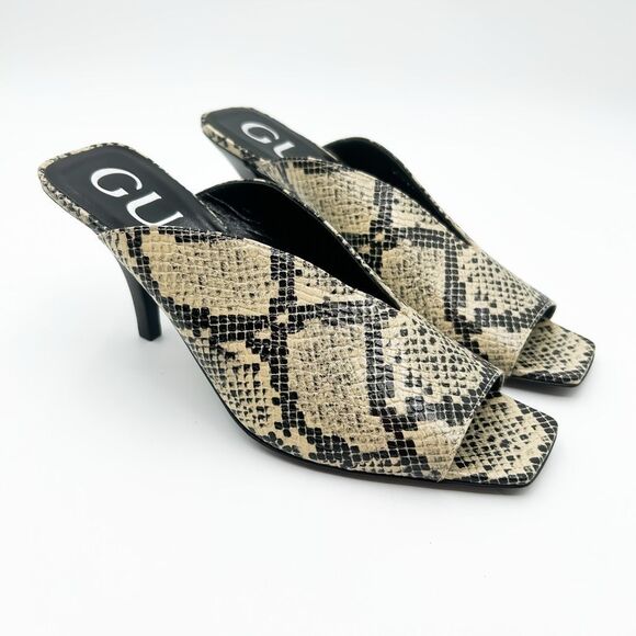 Gucci New GG Python Leather Mules Sandals Heels Size 37, 7 - Picture 13 of 13